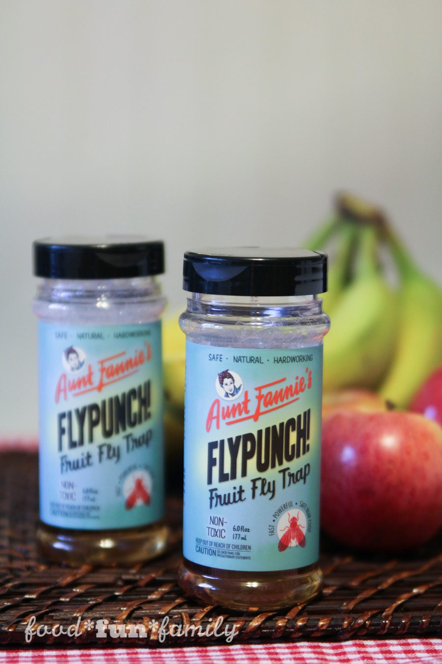 Aunt Fannie's Cleaning Vinegar and FlyPunch: plant-based, non-toxic cleaners and pest control that is safe to use around food, children, and pets #HealthierHousekeeping