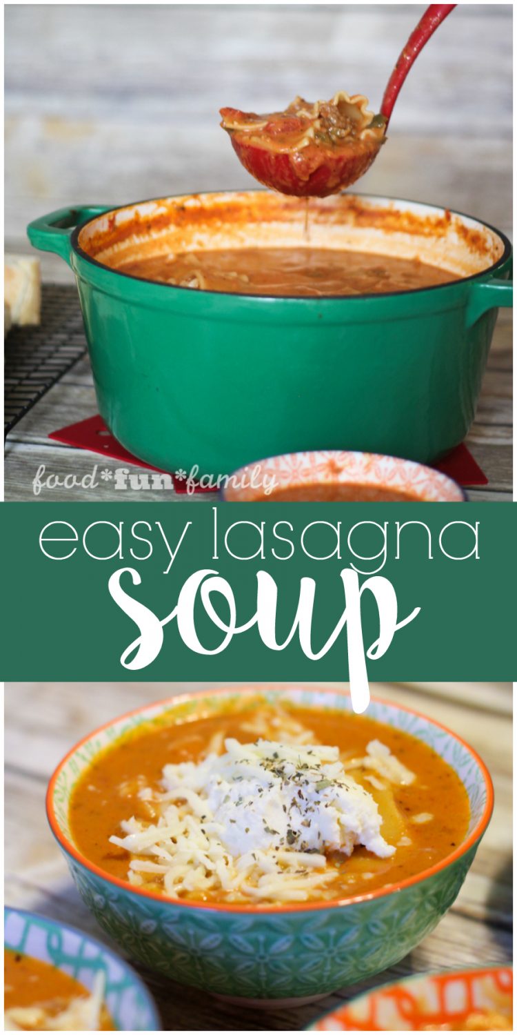 EASY Homestyle lasagna soup recipe