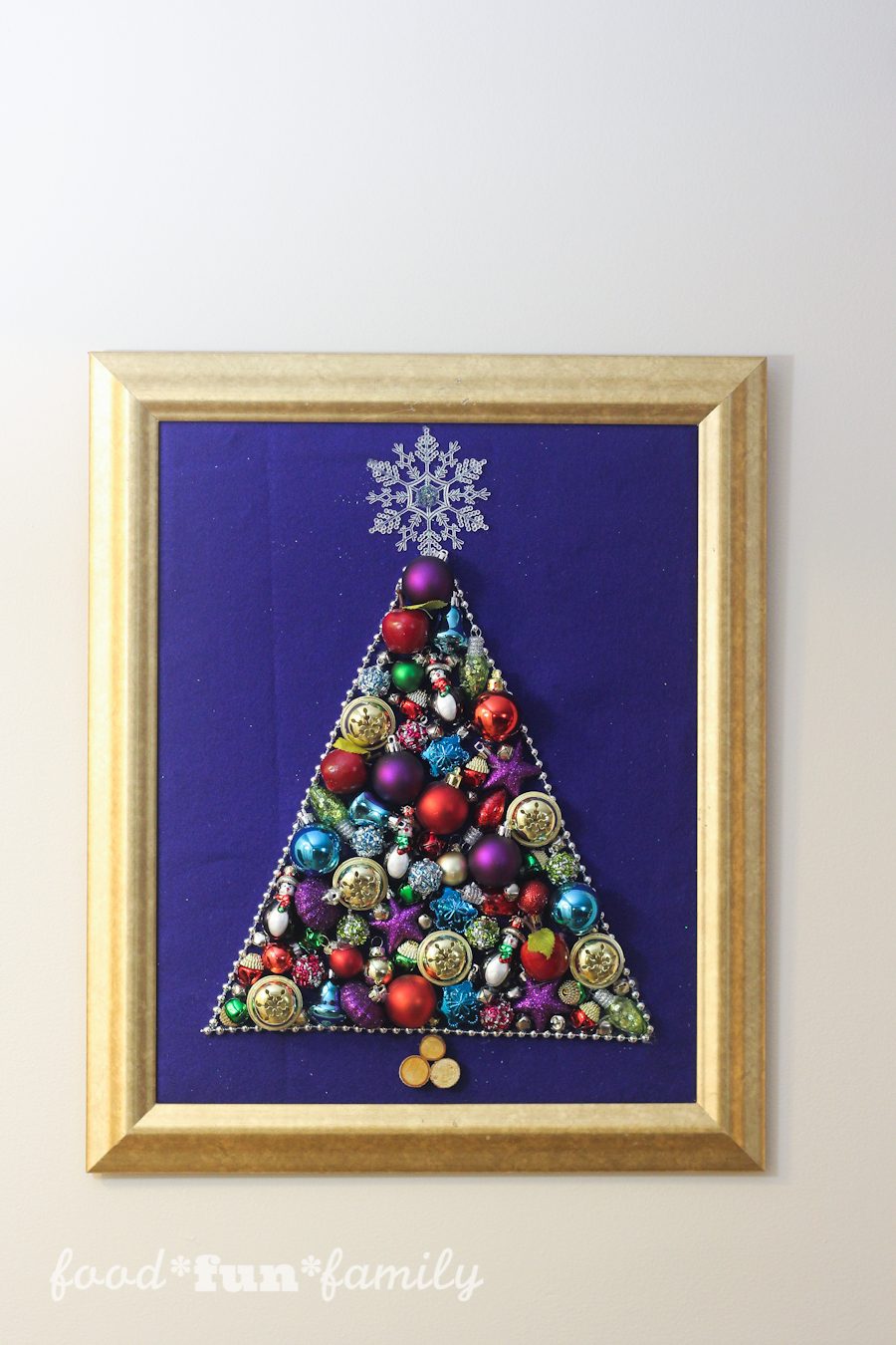 The Ornament Tree - an easy Christmas Craft Wall Hanging