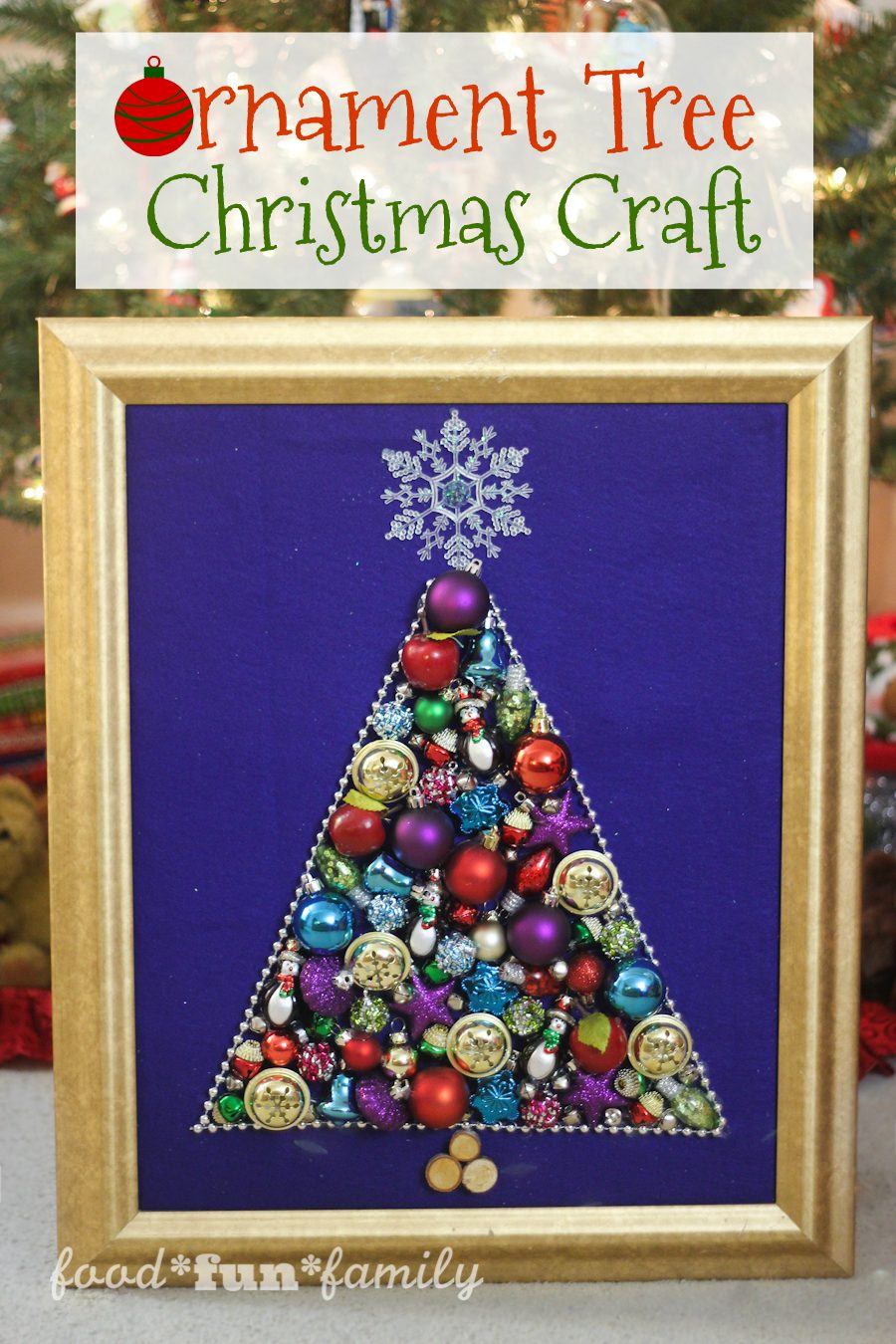 The Ornament Tree - an easy Christmas Craft Wall Hanging