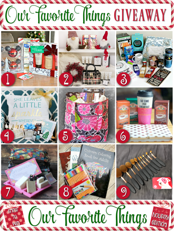 Our Favorite Things Giveaway blog hop