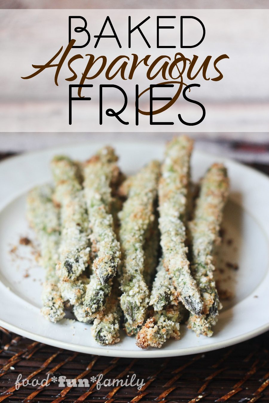 Baked Asparagus Fries with Kikkoman panko bread crumbs