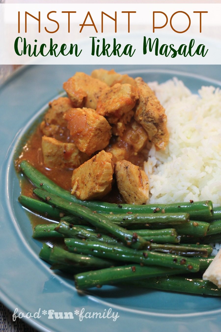 Easy Chicken Tikka Masala in the Instant Pot - a delicious dinner in 30 minutes or less!