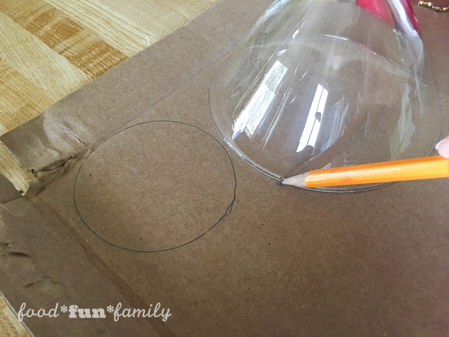 Simple Christmas Cloche Candle Holder craft from Food Fun Family