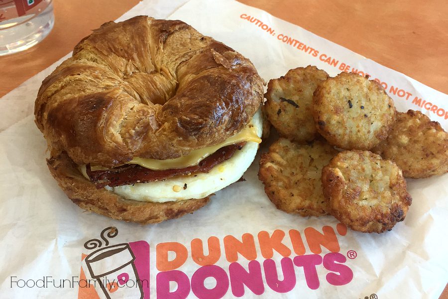 Dunkin' Donuts sweet black pepper bacon breakfast sandwich