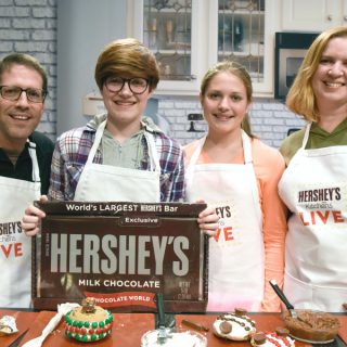 Hershey's Kitchens LIVE cooking show at Hershey's Chocolate World