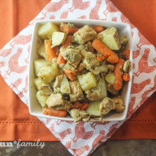 Easy pesto chicken and vegetables from Food Fun Family