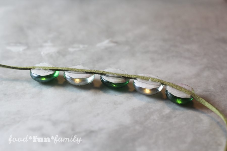 How to make a St. Patrick's Day glass map necklace from Food Fun Family