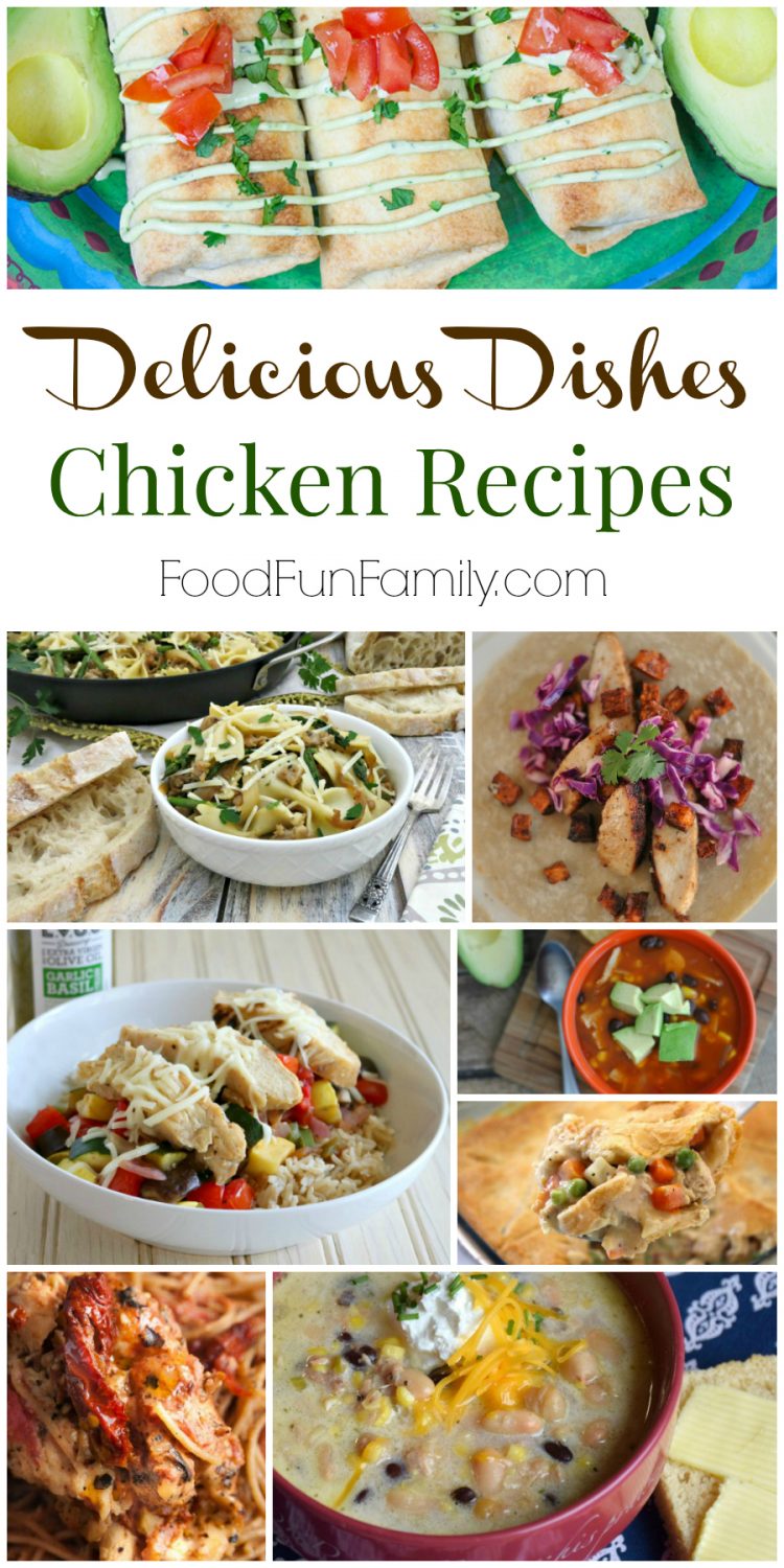 Chicken Recipes that the whole family will love from Delicious Dishes Recipe Party and Food Fun Family