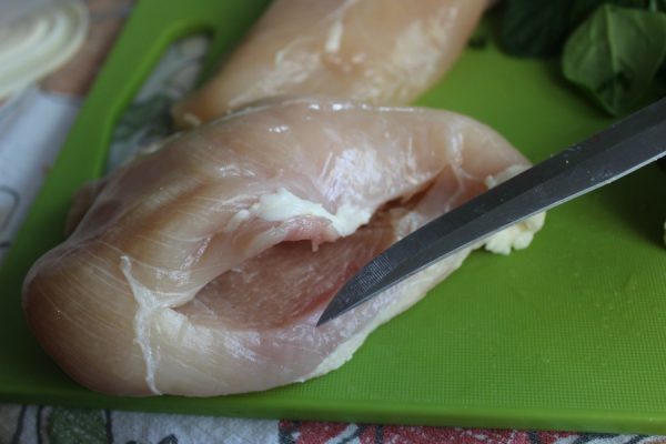 pressure cooker stuffed chicken breasts slit