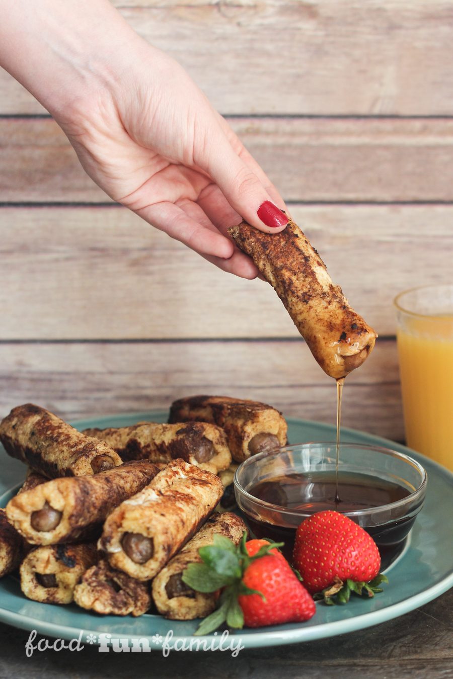 French Toast Wrapped Sausage Dippers