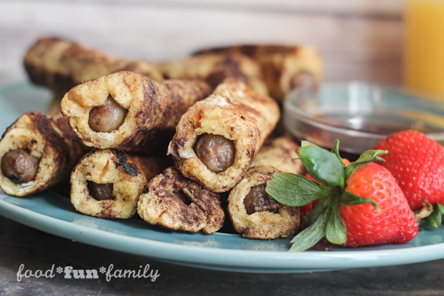 French Toast Wrapped Sausage Dippers