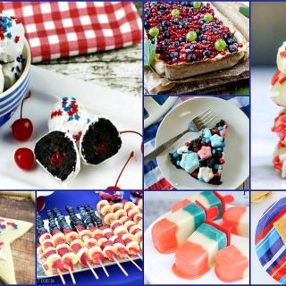 Patriotic treats that are perfect for your 4th of July celebrations! Red, white and blue recipes the whole family will love on July 4th and beyond! A Delicious Dishes Recipe Party