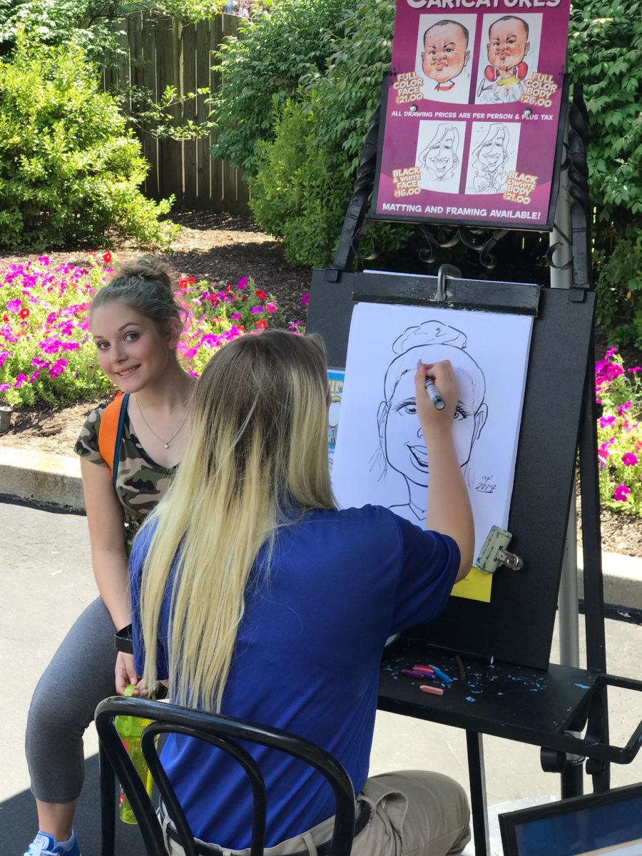 Caricature Drawings at Kings Dominion