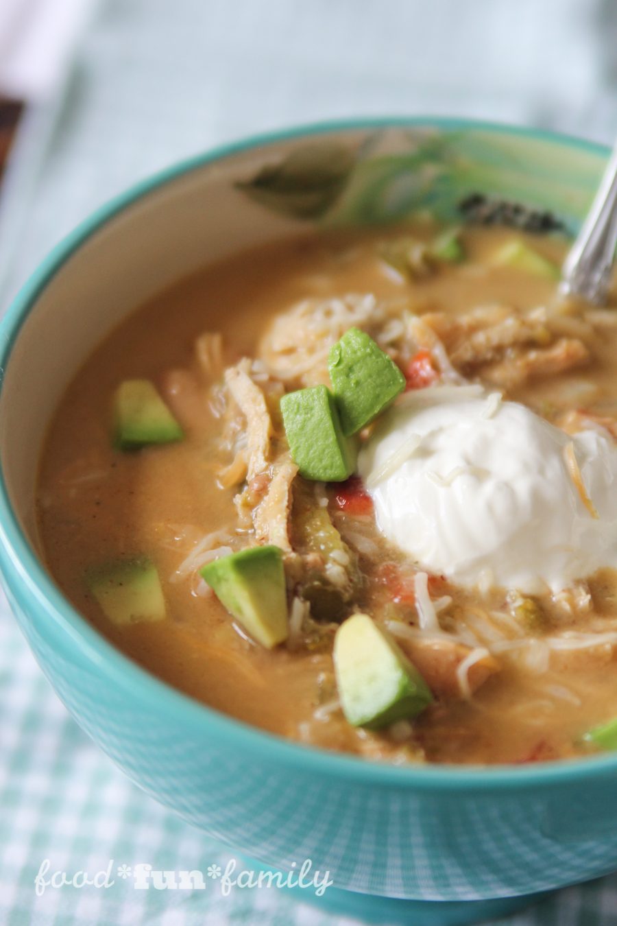 Creamy Verde Chicken Chili