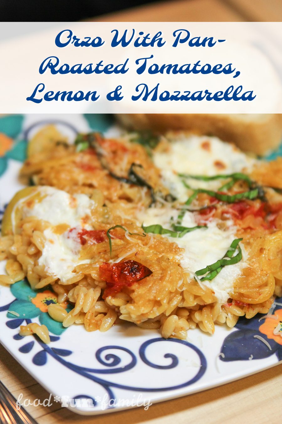 Orzo With Pan-Roasted Tomatoes, Lemon and Mozzarella