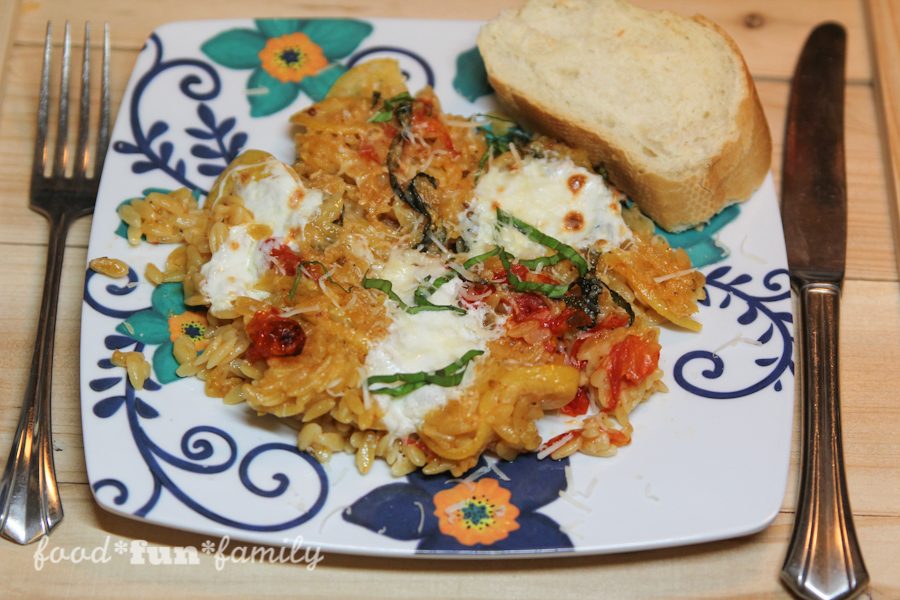 Orzo With Pan-Roasted Tomatoes, Lemon and Mozzarella