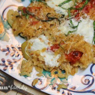 Orzo With Pan-Roasted Tomatoes, Lemon and Mozzarella