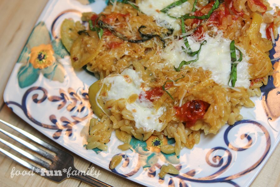 Orzo With Pan-Roasted Tomatoes, Lemon and Mozzarella