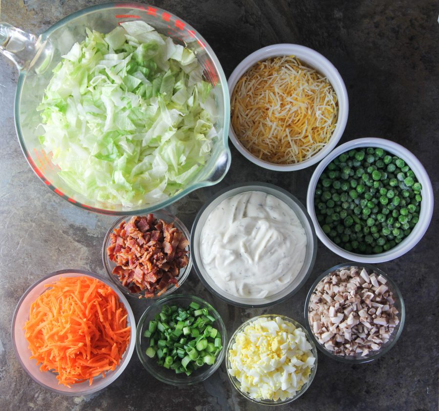 Seven-layer salad