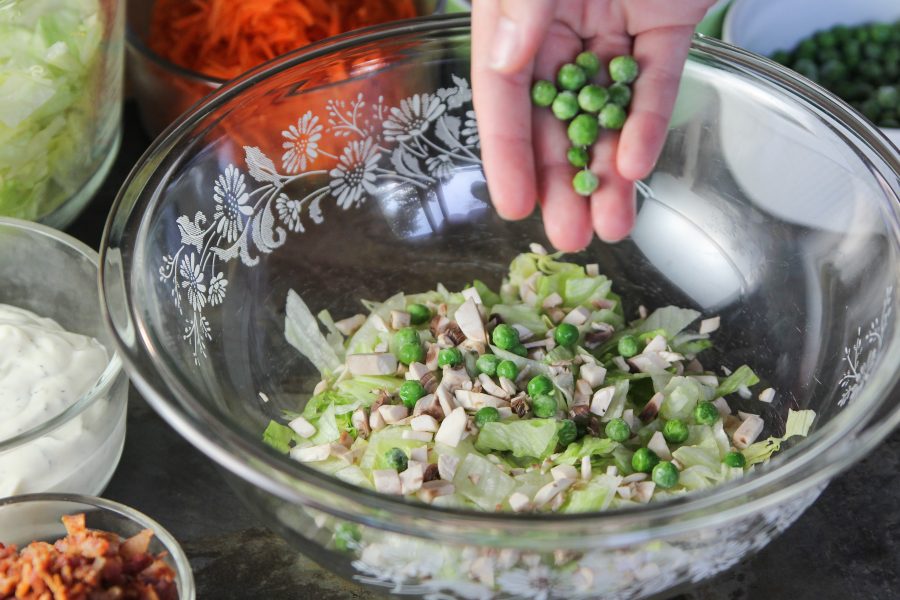 Seven-layer salad