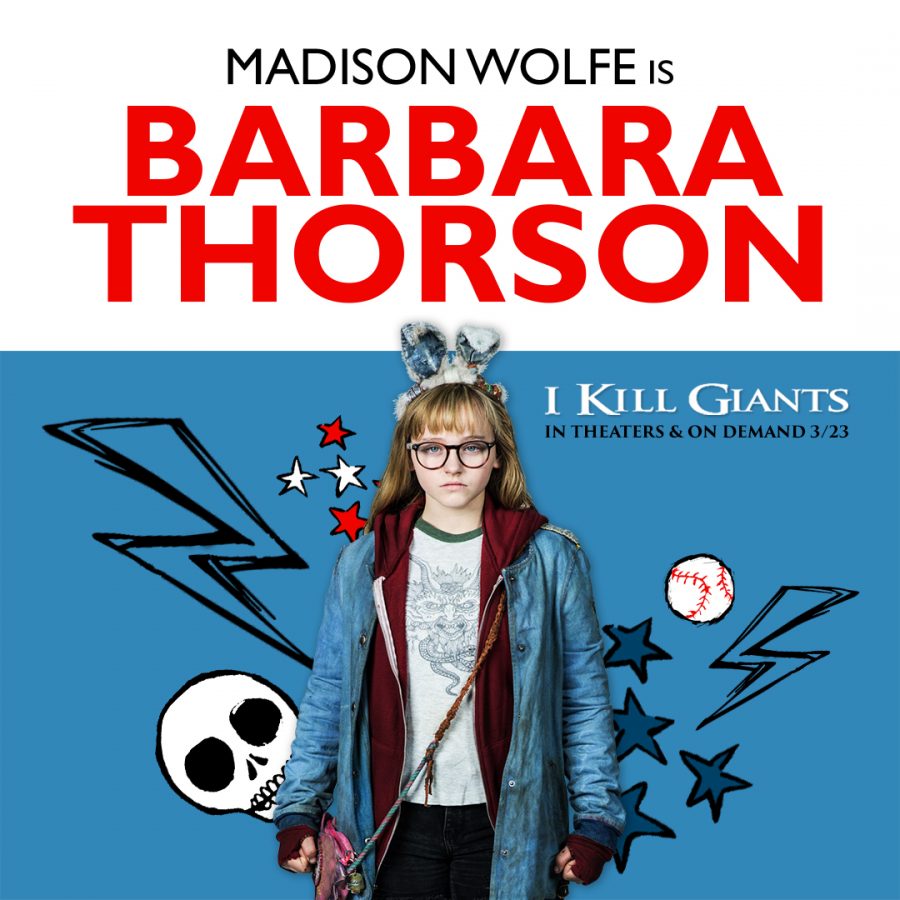 Madison Wolfe is Barbara Thorson in I Kill Giants