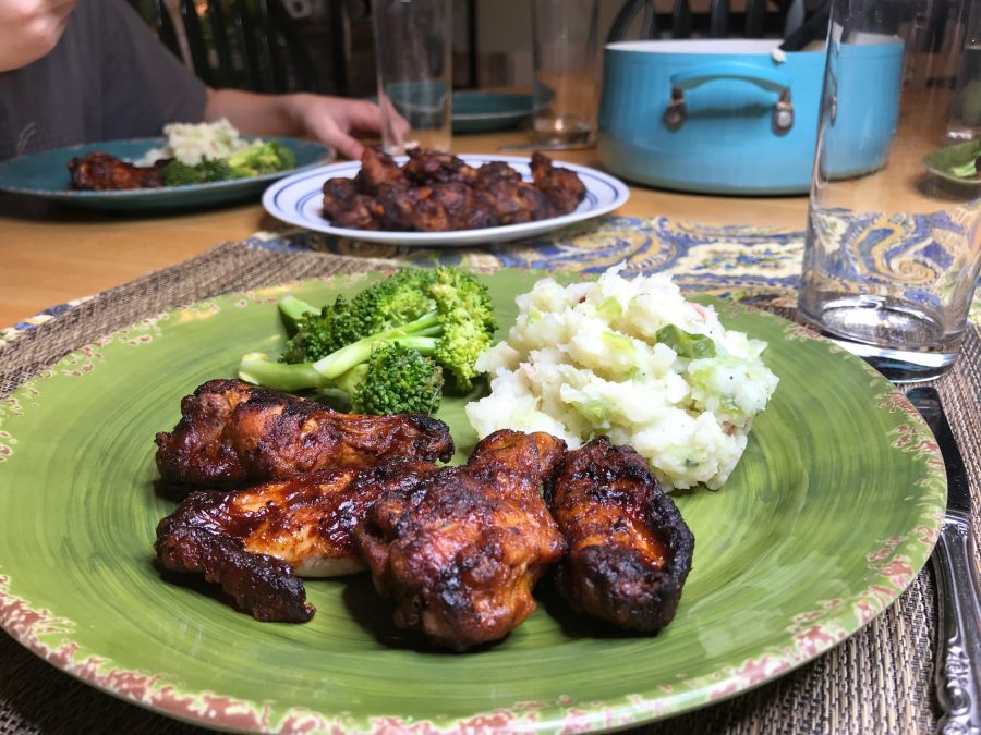 Easy Irish Colcannon and Cooked Perfect Fire Grilled Chicken