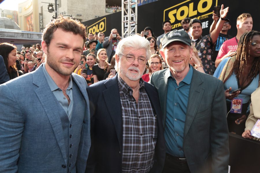 Alden Ehrenreich, George Lucas, Ron Howard