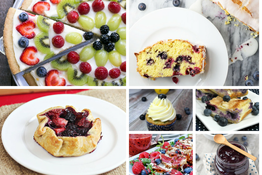 Summer blueberry recipes - a Delicious Dishes Recipe Party collection 