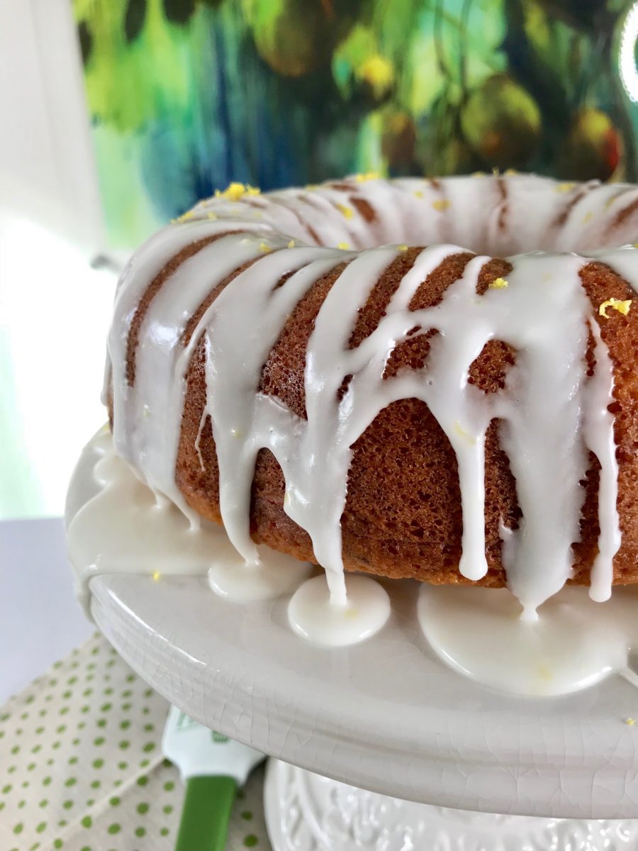 Sprite Bundt Cake with Lemon Frosting