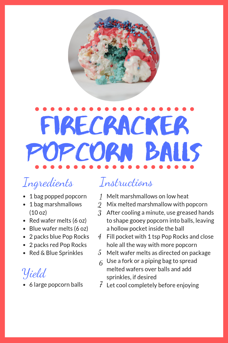 Recipe Firecracker Popcorn Balls