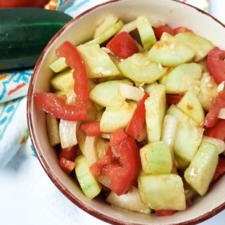 Garden-fresh Cucumber tomato salad