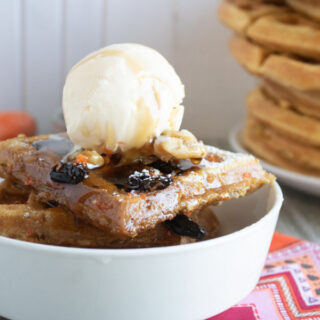 carrot cake waffles