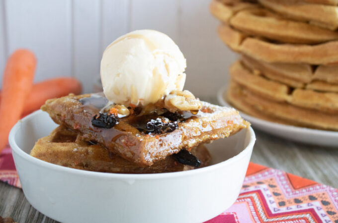 carrot cake waffles